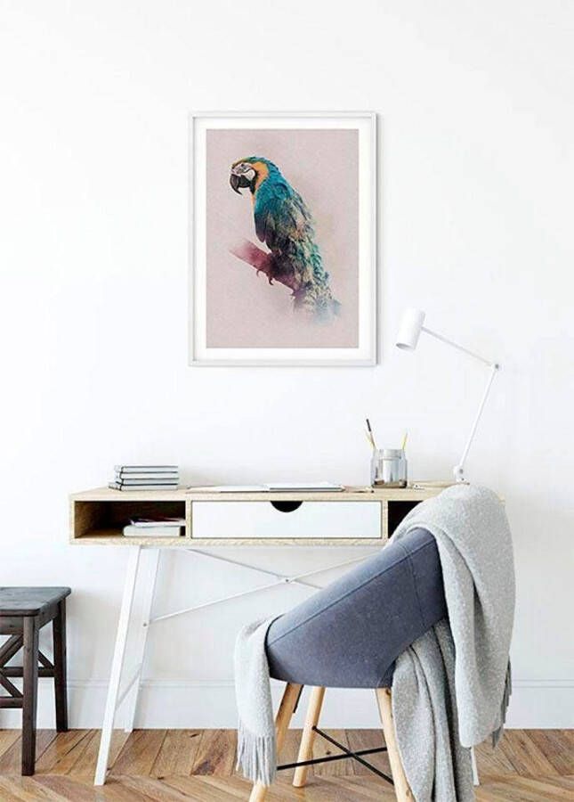 Komar Wanddecoratie Animals Paradise Parrot Wanddecoratie zonder lijst