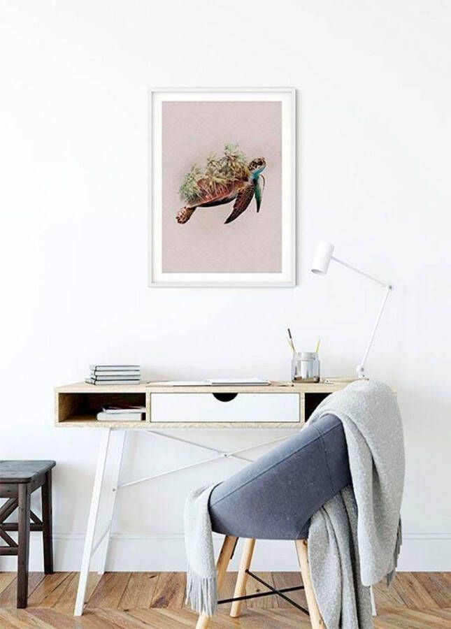 Komar Wanddecoratie Animals Paradise Turtle Wanddecoratie zonder lijst