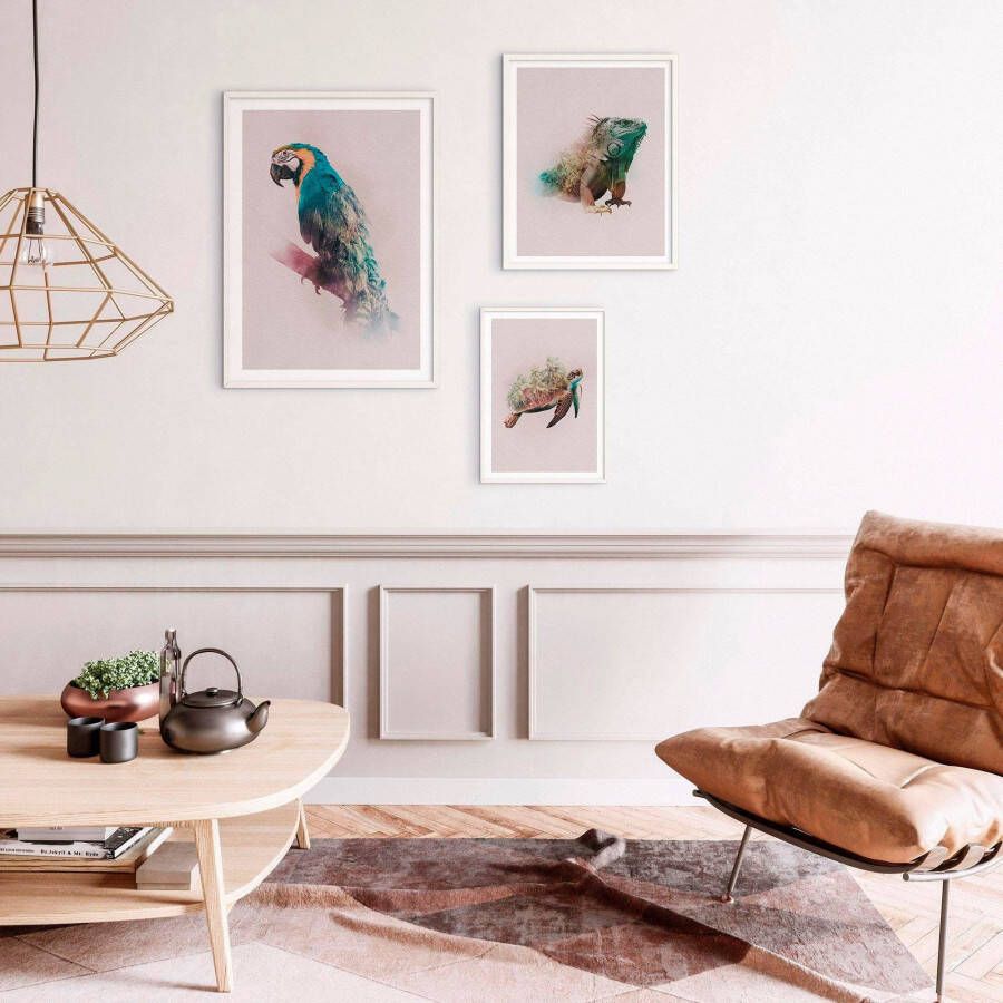 Komar Wanddecoratie Animals Paradise Turtle Wanddecoratie zonder lijst