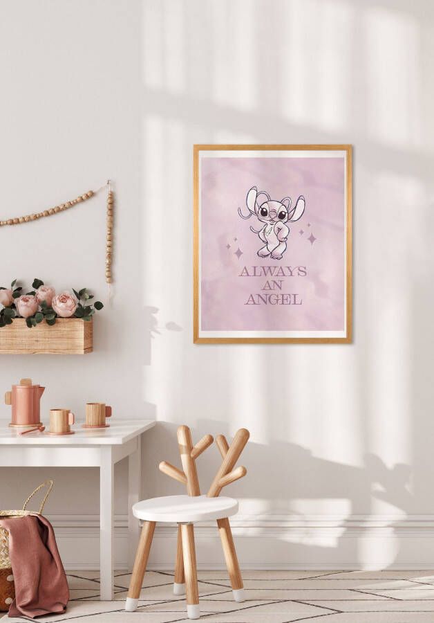 Komar Wanddecoratie artprint Stitch Always an Angel grootte 40 x 50 cm (1 stuk)