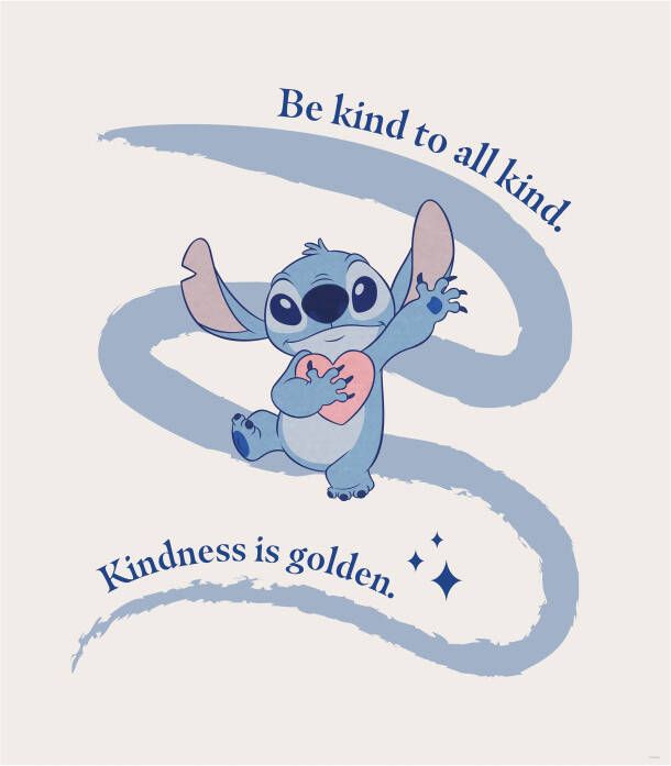 Komar Wanddecoratie artprint Stitch Kindness grootte 50 x 70 cm (1 stuk)