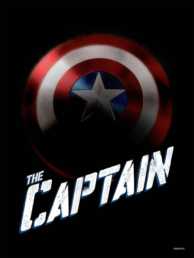 Komar Wanddecoratie Avengers The Captain Wanddecoratie voor de kinderkamer zonder lijst