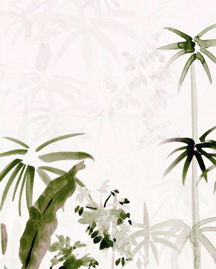 Komar Wanddecoratie Bamboo Drawing Wanddecoratie zonder lijst (1 stuk)