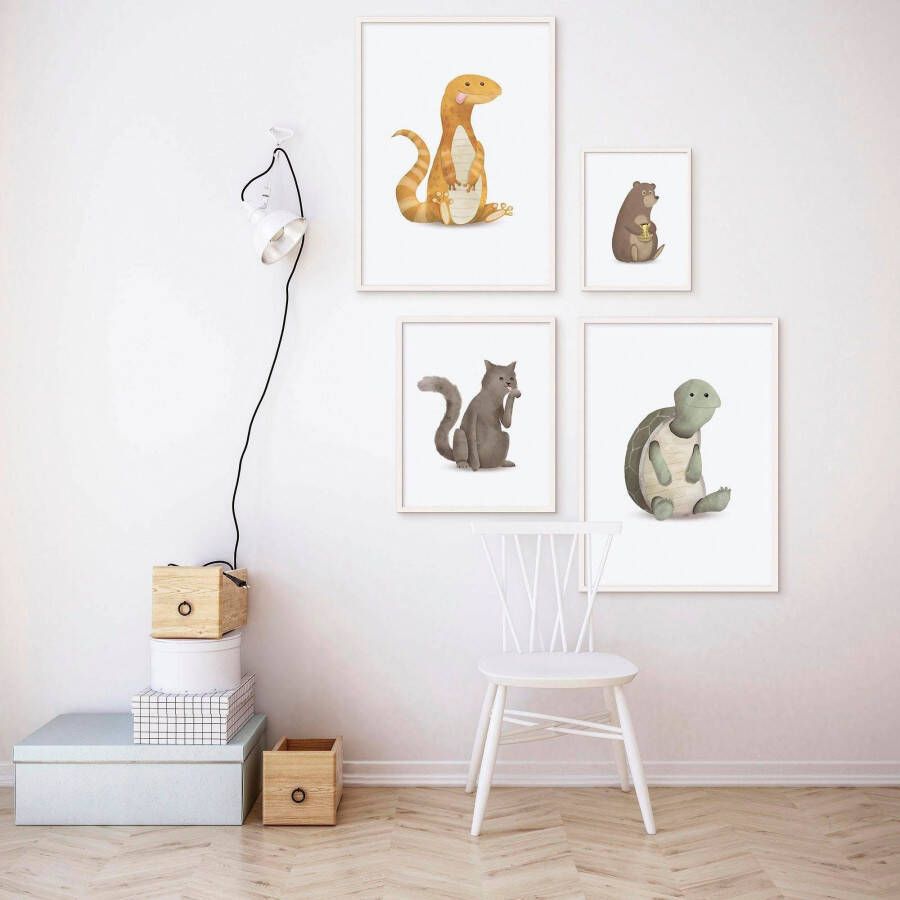 Komar Wanddecoratie Cute animal CAT Wanddecoratie zonder lijst