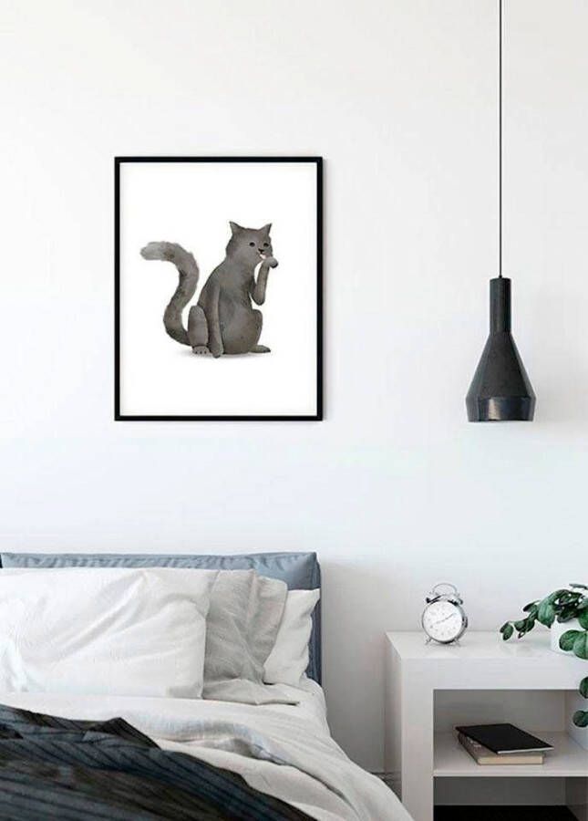 Komar Wanddecoratie Cute animal CAT Wanddecoratie zonder lijst