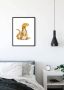 Komar Wanddecoratie Cute animal Lizard Wanddecoratie zonder lijst (1 stuk) - Thumbnail 1