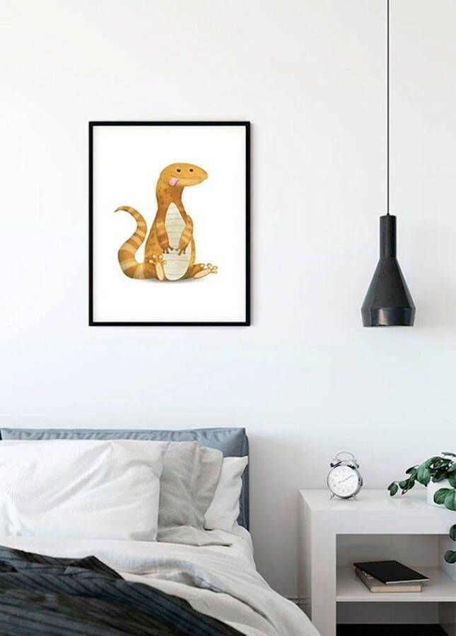 Komar Wanddecoratie Cute animal Lizard Wanddecoratie zonder lijst (1 stuk)