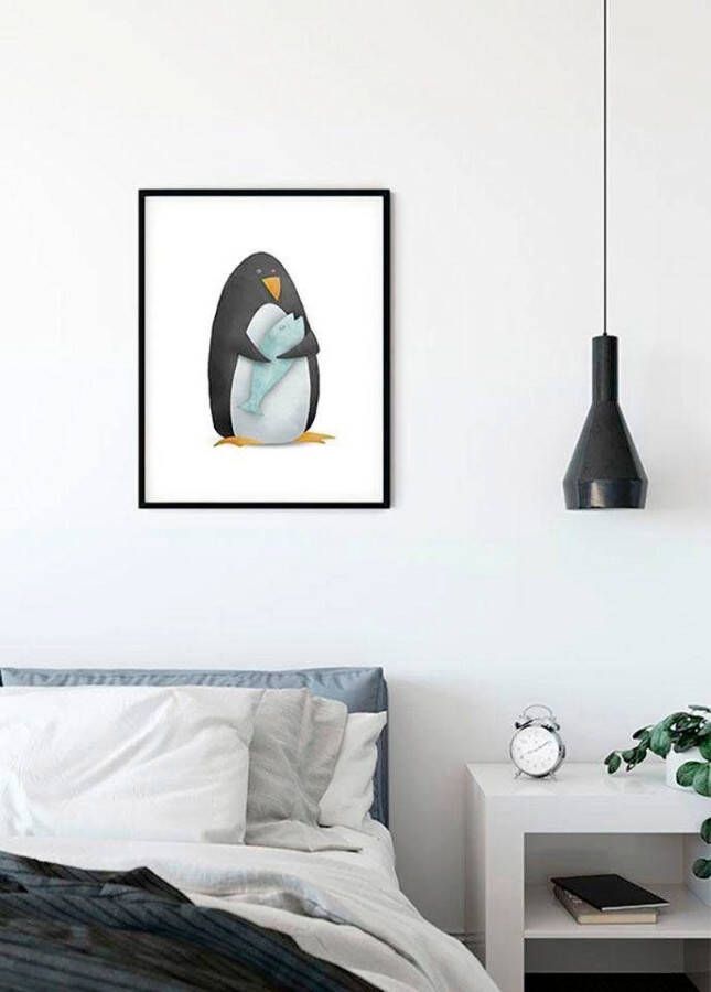 Komar Wanddecoratie Cute animal Penguin Wanddecoratie zonder lijst