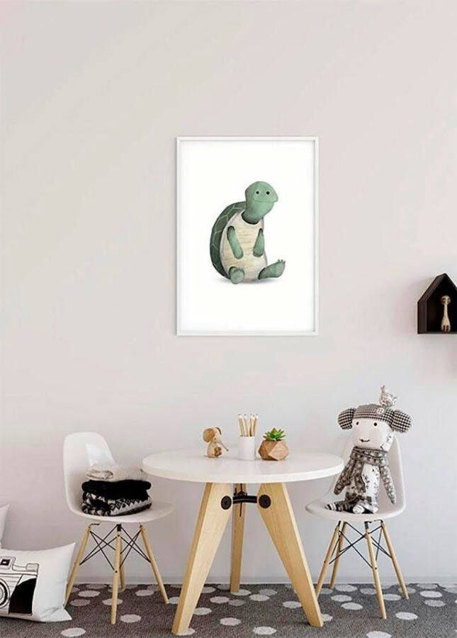 Komar Wanddecoratie Cute animal Turtle Wanddecoratie zonder lijst