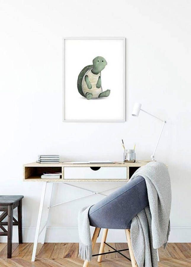 Komar Wanddecoratie Cute animal Turtle Wanddecoratie zonder lijst