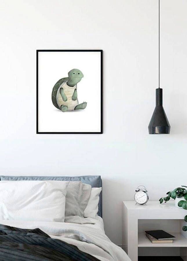 Komar Wanddecoratie Cute animal Turtle Wanddecoratie zonder lijst