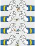 Komar Wanddecoratie Donald Duck Hands Wanddecoratie voor de kinderkamer zonder lijst (1 stuk) - Thumbnail 1
