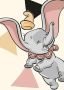 Komar Wanddecoratie Dumbo Angles Wanddecoratie voor de kinderkamer zonder lijst (1 stuk) - Thumbnail 1