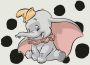 Komar Wanddecoratie Dumbo stippen Landscape Wanddecoratie voor de kinderkamer zonder lijst (1 stuk) - Thumbnail 1