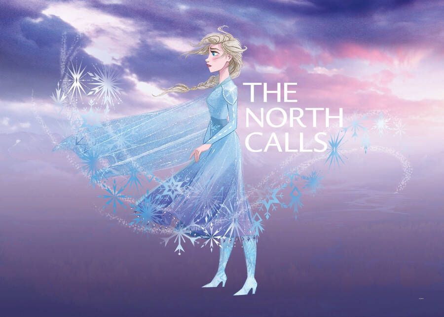 Komar Wanddecoratie Frozen Elsa The North Calls Wanddecoratie voor de kinderkamer zonder lijst