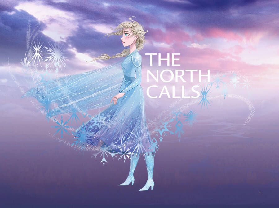 Komar Wanddecoratie Frozen Elsa The North Calls Wanddecoratie voor de kinderkamer zonder lijst