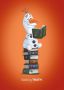 Komar Wanddecoratie Frozen Olaf Reading Wanddecoratie voor de kinderkamer zonder lijst (1 stuk) - Thumbnail 1