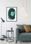 Komar Wanddecoratie Grid green Wanddecoratie zonder lijst - Thumbnail 1