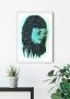 Komar Wanddecoratie Grid green Wanddecoratie zonder lijst - Thumbnail 1