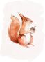 Komar Wanddecoratie Hungry Squirrel Wanddecoratie zonder lijst (1 stuk) - Thumbnail 1
