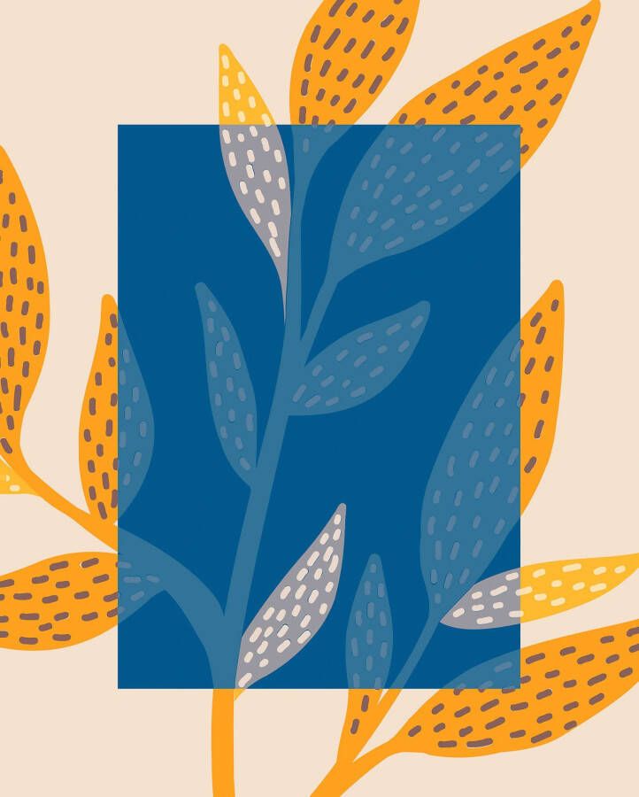 Komar Wanddecoratie Illustration Colorful Foliage (1 stuk)