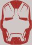 Komar Wanddecoratie Iron Man Helmet MK 43 Wanddecoratie voor de kinderkamer zonder lijst (1 stuk) - Thumbnail 1