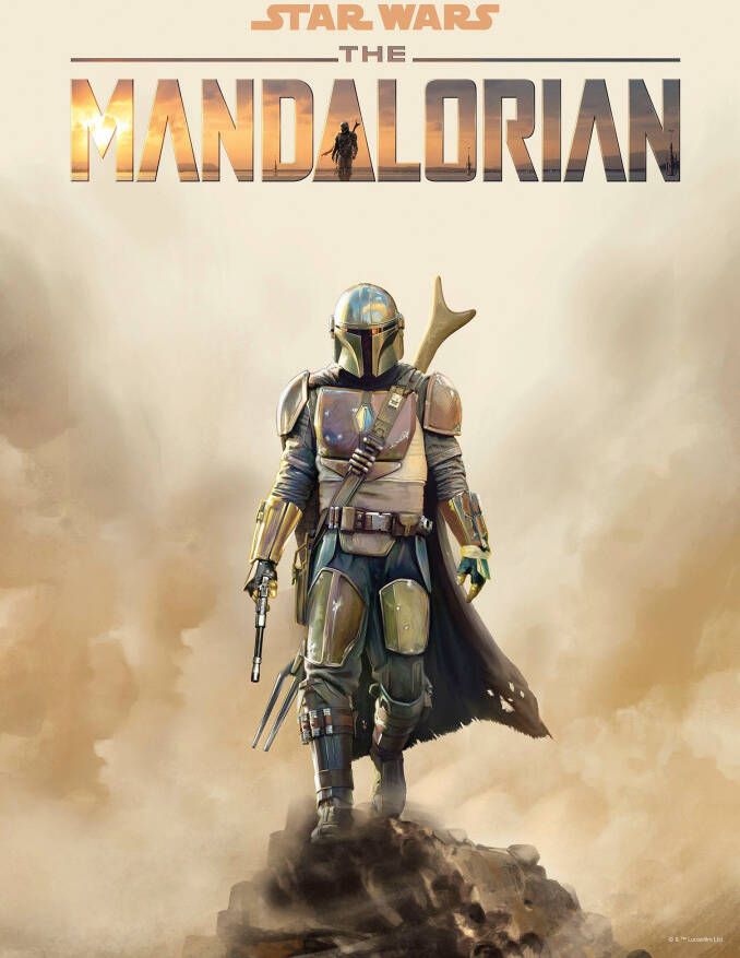 Komar Wanddecoratie Mandalorian film poster Wanddecoratie voor de kinderkamer zonder lijst (1 stuk)