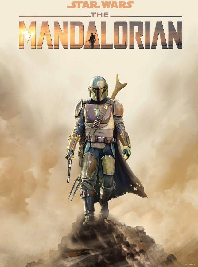 Komar Wanddecoratie Mandalorian film poster Wanddecoratie voor de kinderkamer zonder lijst (1 stuk)