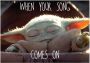 Komar Wanddecoratie Mandalorian The Child Music Wanddecoratie voor de kinderkamer zonder lijst (1 stuk) - Thumbnail 1