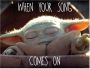 Komar Wanddecoratie Mandalorian The Child Music Wanddecoratie voor de kinderkamer zonder lijst (1 stuk) - Thumbnail 1