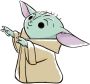 Komar Wanddecoratie Mandalorian The Child Sweet Force Wanddecoratie voor de kinderkamer zonder lijst (1 stuk) - Thumbnail 1