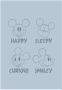 Komar Wanddecoratie Mickey Blue Emotions Wanddecoratie voor de kinderkamer zonder lijst (1 stuk) - Thumbnail 1