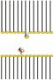 Komar Wanddecoratie Mickey Mouse Footlines Wanddecoratie voor de kinderkamer zonder lijst (1 stuk) - Thumbnail 1