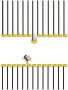 Komar Wanddecoratie Mickey Mouse Footlines Wanddecoratie voor de kinderkamer zonder lijst (1 stuk) - Thumbnail 1