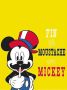 Komar Wanddecoratie Mickey Mouse Moustache Wanddecoratie voor de kinderkamer zonder lijst (1 stuk) - Thumbnail 1