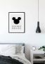 Komar Wanddecoratie Mickey Mouse Silhouet Wanddecoratie voor de kinderkamer zonder lijst (1 stuk) - Thumbnail 1
