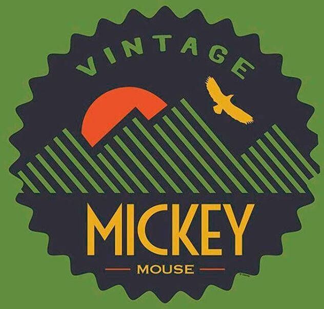 Komar Wanddecoratie Mickey Mouse Vintage Wanddecoratie voor de kinderkamer zonder lijst (1 stuk)