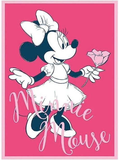 Komar Wanddecoratie Minnie Mouse Girlie Wanddecoratie voor de kinderkamer zonder lijst (1 stuk)