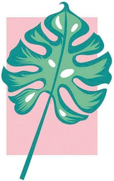 Komar Wanddecoratie Minnie Mouse Leaf Wanddecoratie voor de kinderkamer zonder lijst (1 stuk)