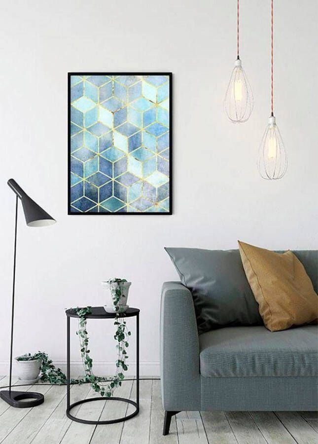 Komar Wanddecoratie Mozaïek Azzuro Wanddecoratie zonder lijst (1 stuk)