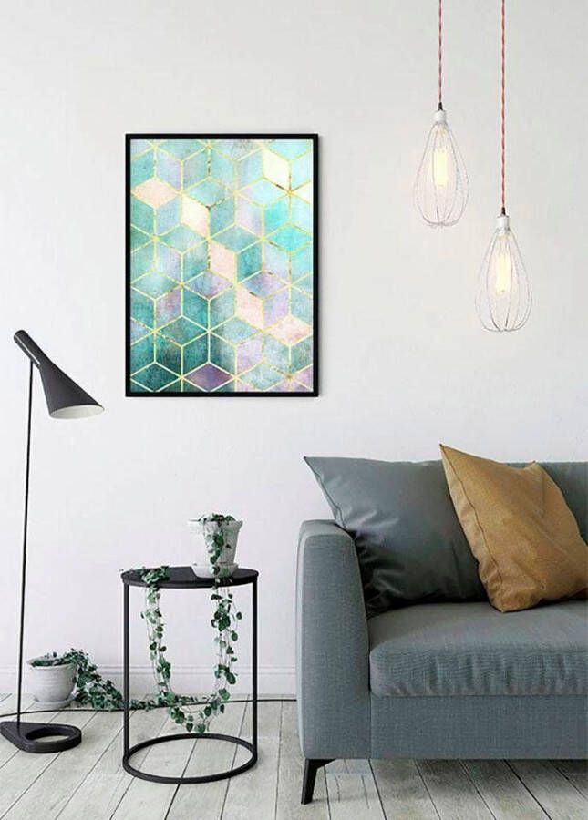 Komar Wanddecoratie Mozaïek Verde Wanddecoratie zonder lijst (1 stuk)