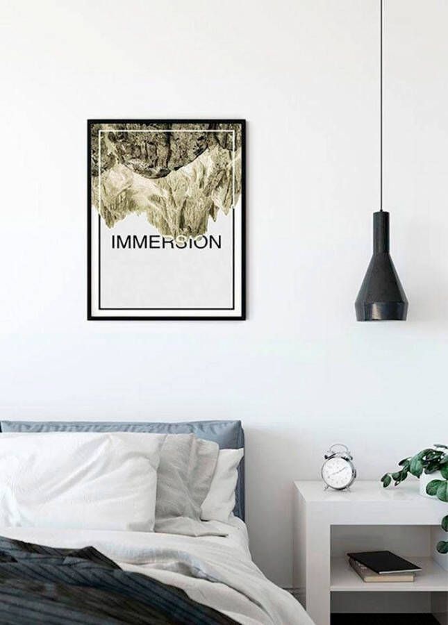 Komar Wanddecoratie Onderdompeling zandkleur Wanddecoratie zonder lijst