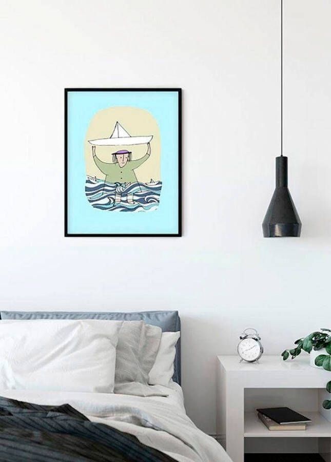 Komar Wanddecoratie Paper Ship Wanddecoratie zonder lijst (1 stuk)