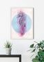 Komar Wanddecoratie Sea Horse Circle Wanddecoratie zonder lijst (1 stuk) - Thumbnail 1