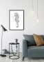 Komar Wanddecoratie Sea Horse white Wanddecoratie zonder lijst (1 stuk) - Thumbnail 1