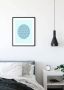 Komar Wanddecoratie Shelly Patterns aqua Wanddecoratie zonder lijst (1 stuk) - Thumbnail 1