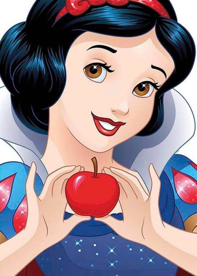 Komar Wanddecoratie Snow white portret Wanddecoratie voor de kinderkamer zonder lijst