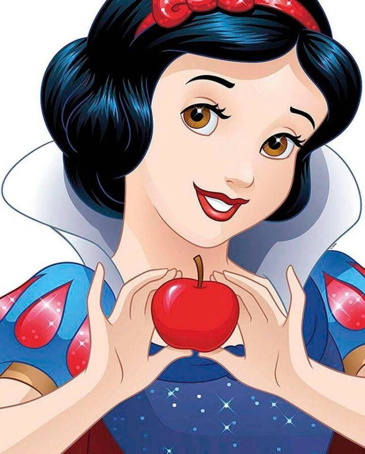 Komar Wanddecoratie Snow white portret Wanddecoratie voor de kinderkamer zonder lijst