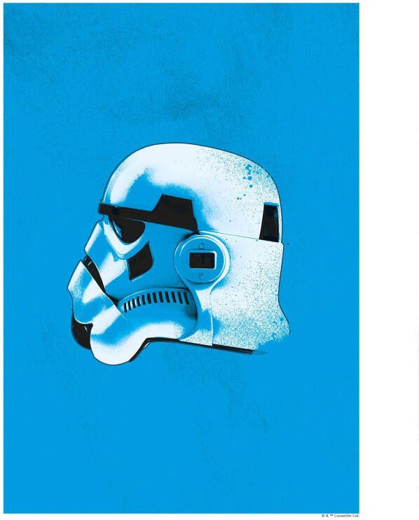 Komar Wanddecoratie Star Wars Classic Helmets Stormtrooper Wanddecoratie voor de kinderkamer zonder lijst (1 stuk)