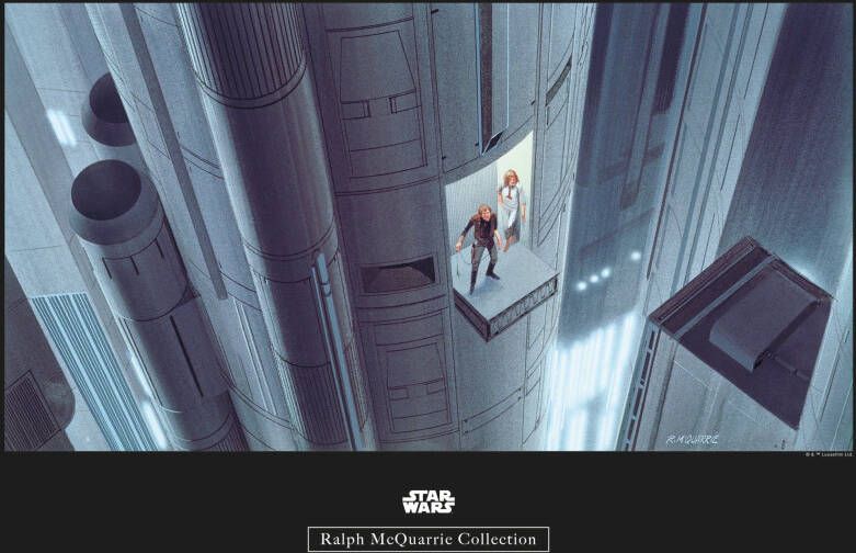 Komar Wanddecoratie Star Wars Classic RMQ Escape plan Wanddecoratie voor de kinderkamer zonder lijst (1 stuk)